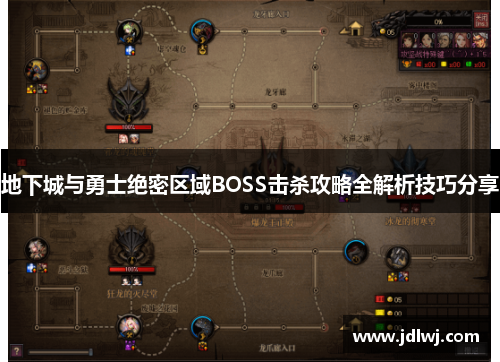 地下城与勇士绝密区域BOSS击杀攻略全解析技巧分享